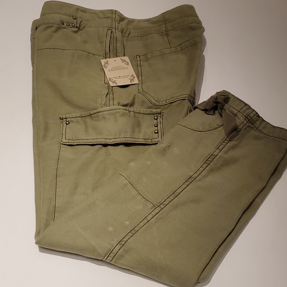 Free People NWT Don't Get Lost Military Pants - Picture 9 of 13
